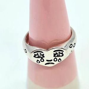 Unique Silver Adjustable Ring.